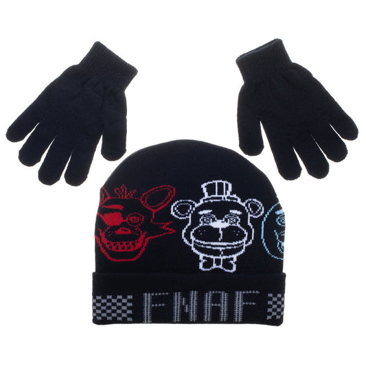 Five Nights At Freddy's - Character Heads Youth Cuff Beanie & Magic Gloves - Kryptonite Character Store