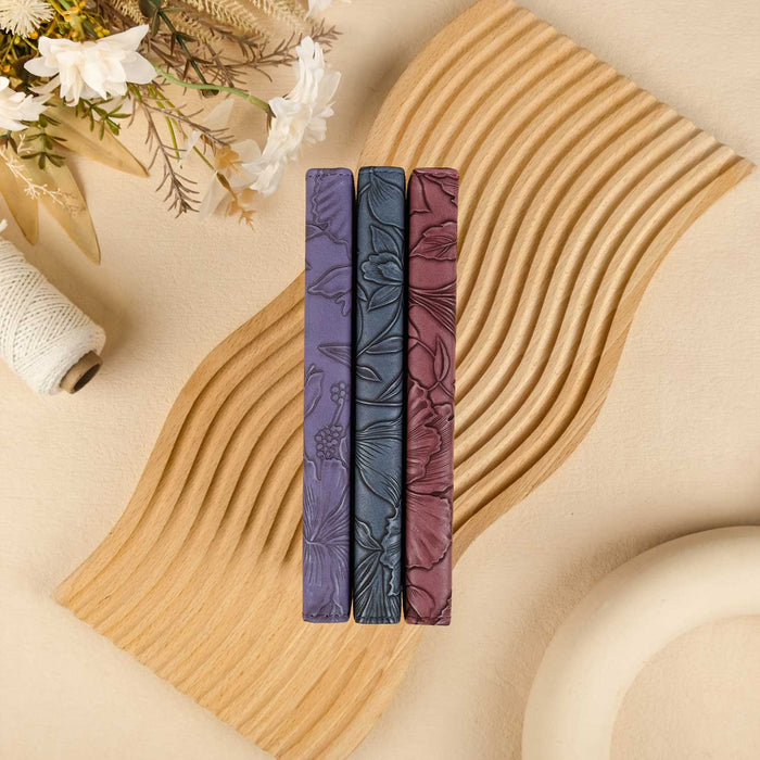 Floral Leather Kindle Case - Purple