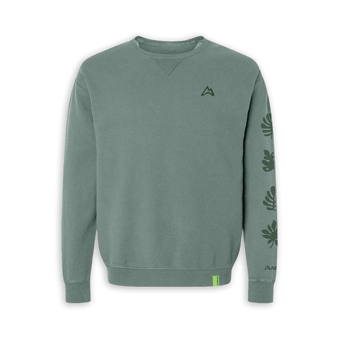 Foliage Comfort Wash Crew Sweatshirt - Cypress Midlayer Touchstone