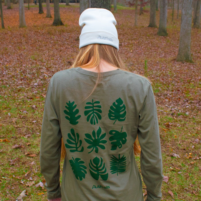 Foliage Long Sleeve Tee - Heather Pine Long Sleeves Touchstone
