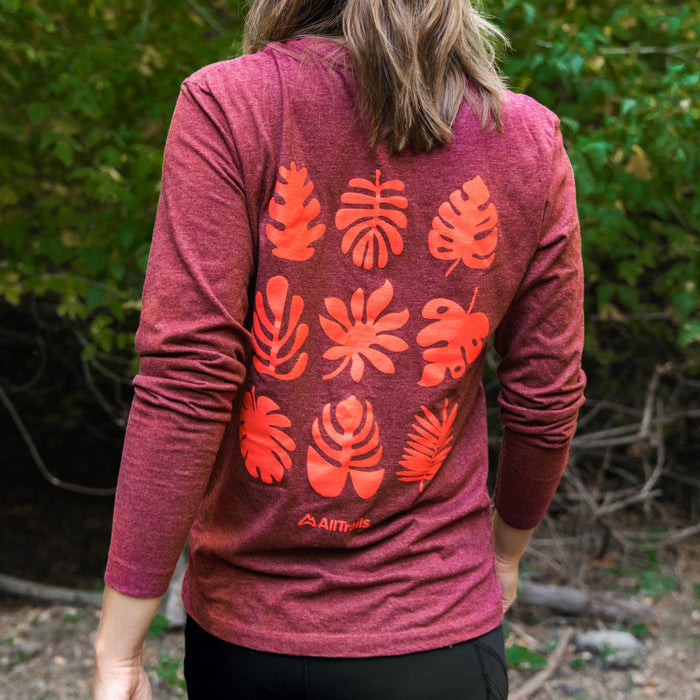 Foliage Long Sleeve Tee - Heather Red Rock Long Sleeves Touchstone