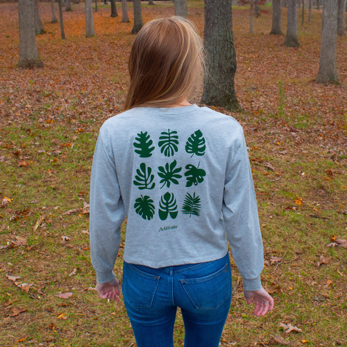 Foliage Women's Long Sleeve Tee - Heather Gray Long Sleeves Touchstone