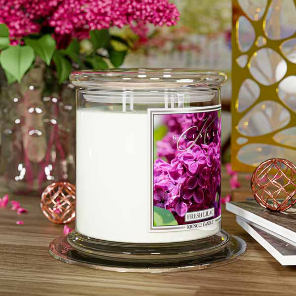 Fresh Lilac Scented 4-wick Candle — Kringle Candle