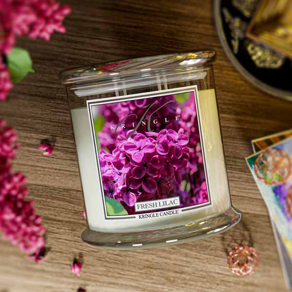 Fresh Lilac Scented 4-wick Candle — Kringle Candle