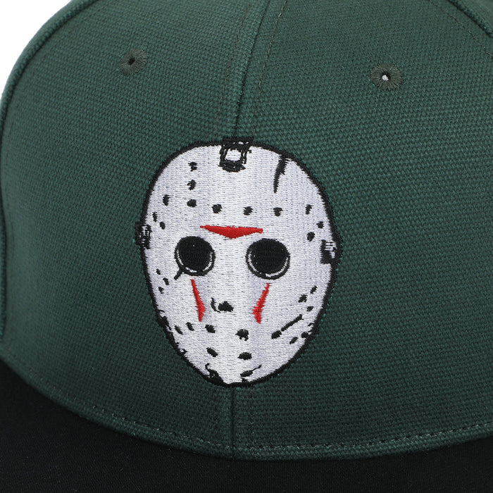 Friday the 13th - Jason Mask Traditional Flat Bill Snapback Hat