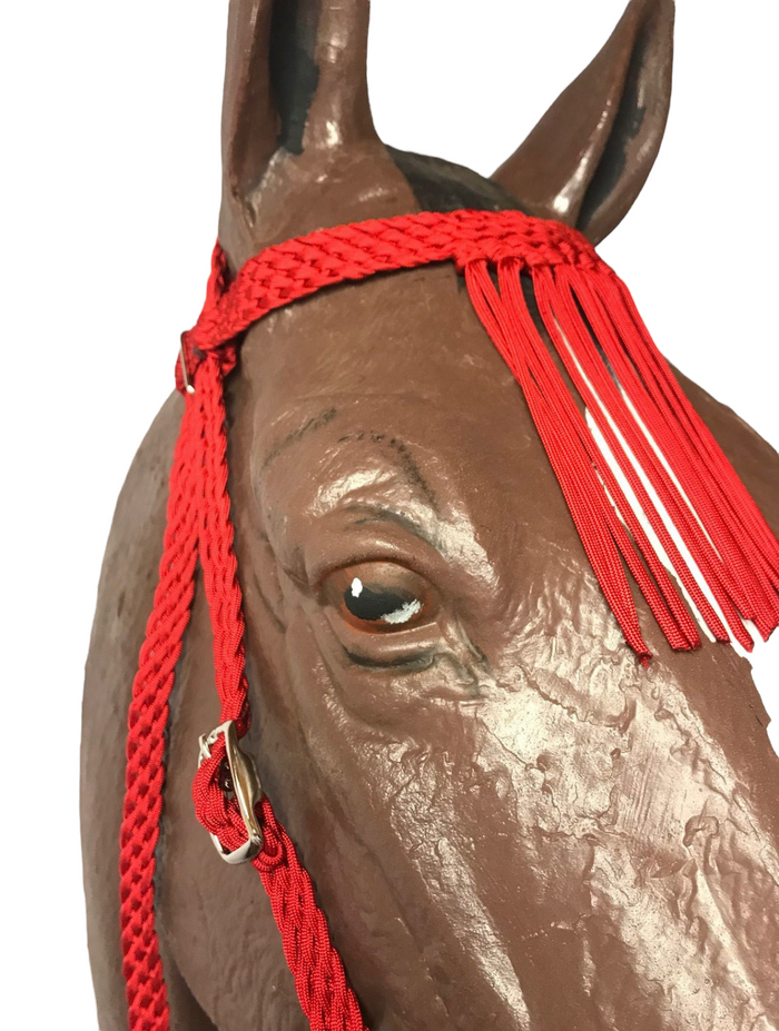 Fringe Browband Headstall small pony to draft horse  bridle - Tiffanys Braided Tack LLC