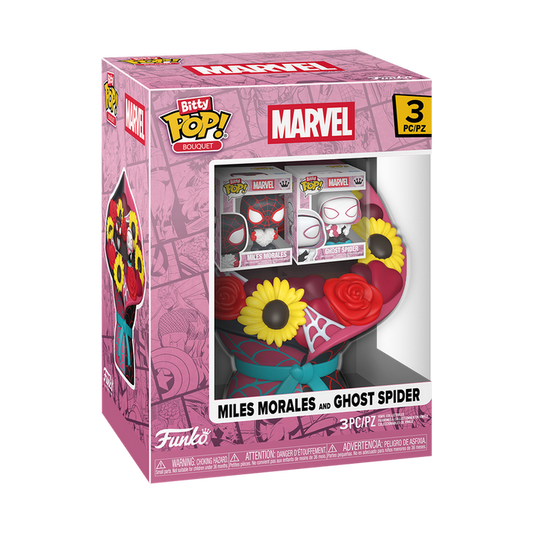 Funko Bitty POP! Rides: Marvel - Bouquet Mile Morales & Ghost Spider (Valentine) Vinyl Figure