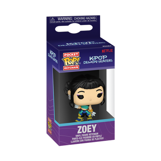 Funko POP! Keychain: Animation KPop Demon Hunters - Zoey Vinyl Figure