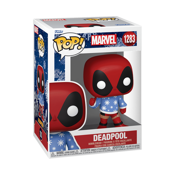 Funko POP! Marvel Holiday: Deadpool In Ugly Sweater - Christmas Vinyl Figure - Kryptonite Character Store