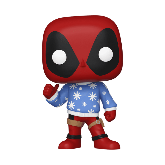 Funko POP! Marvel Holiday: Deadpool In Ugly Sweater - Christmas Vinyl Figure - Kryptonite Character Store