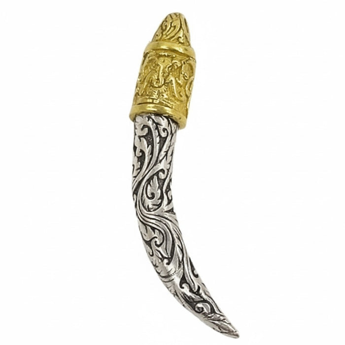 A Ganesha tusk pendant, symbolizing the Hindu remover of obstacles.