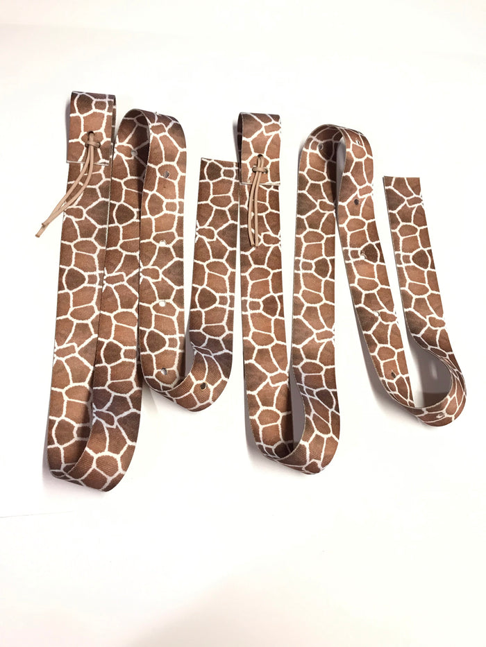 Giraffe cinch strap set - Tiffanys Braided Tack LLC