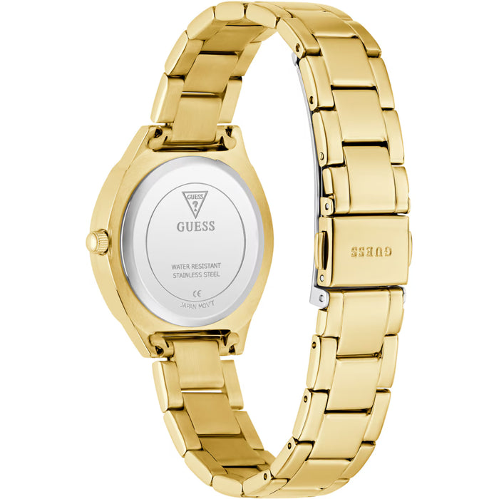 Guess Charlotte Goldig / Rosa Damenuhr | GW0767L7
