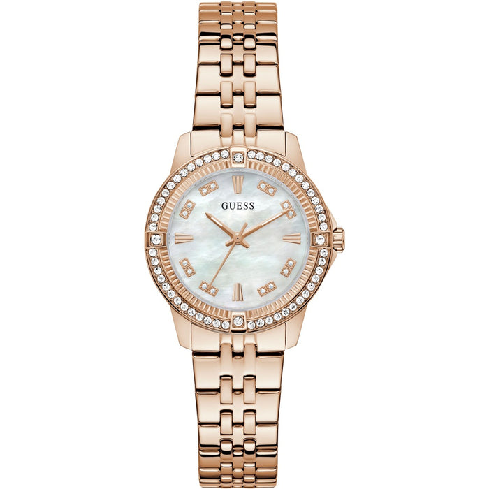 Guess Colette Rosé / Perlmutt Damenuhr - GW1027L4