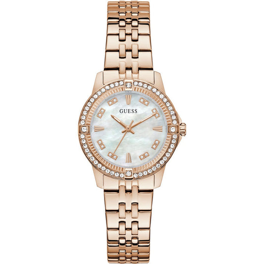 Guess Colette Rosé / Perlmutt Damenuhr - GW1027L4