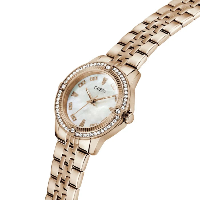 Guess Colette Rosé / Perlmutt Damenuhr - GW1027L4