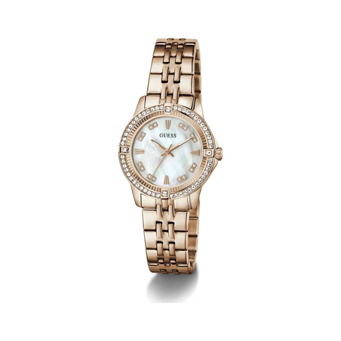 Guess Colette Rosé / Perlmutt Damenuhr - GW1027L4