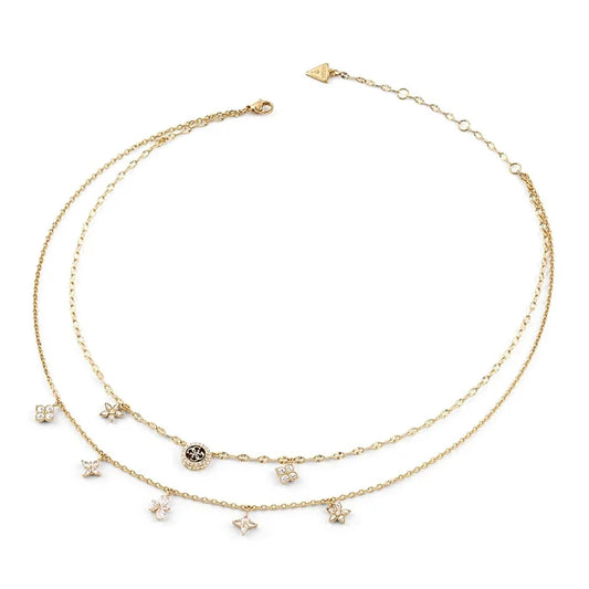 Guess Secret Garden Halskette Gold Edelstahl - JUBN06028JWYGT-U