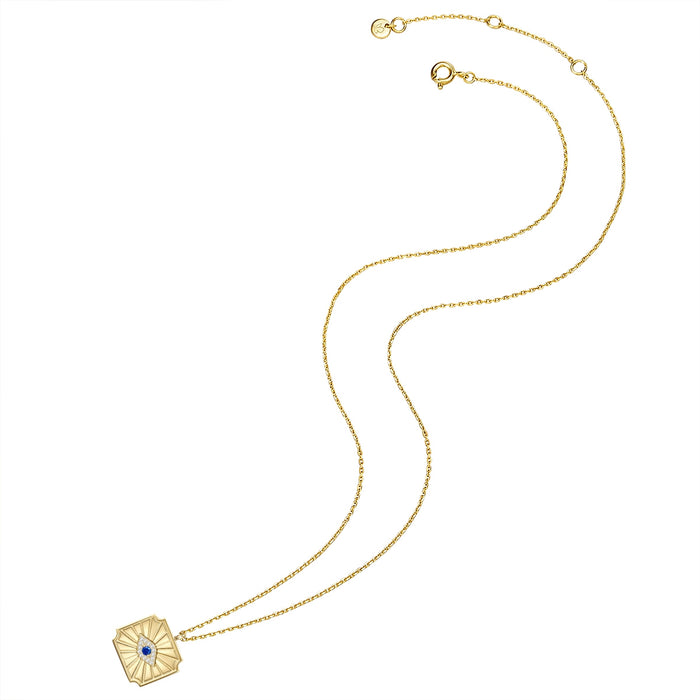 Hals Kette allsehendes Auge Zirkonia