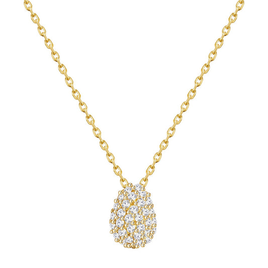 Halskette gold mit Zirkonia