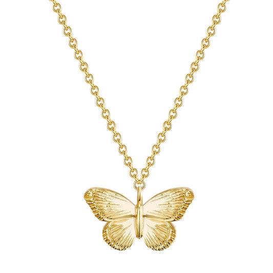 Halskette gold Schmetterling