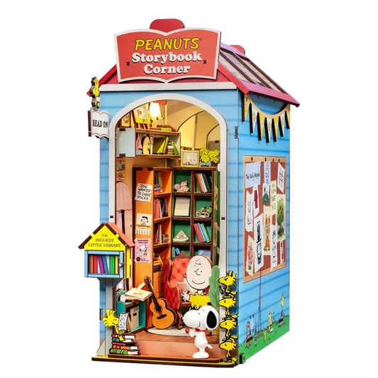 Hands Craft Peanuts - Storybook Corner DIY Miniature Book Nook Kit Figure