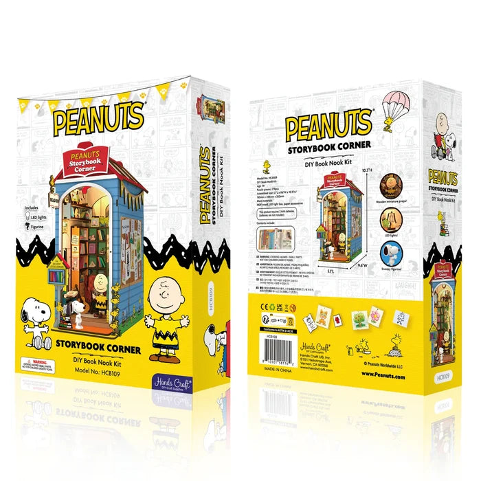 Hands Craft Peanuts - Storybook Corner DIY Miniature Book Nook Kit Figure