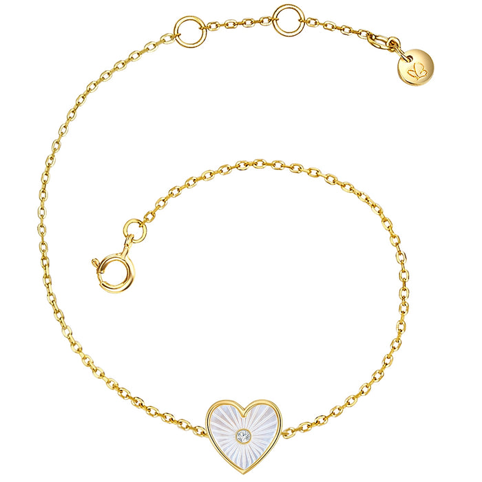 Herz Armband gold