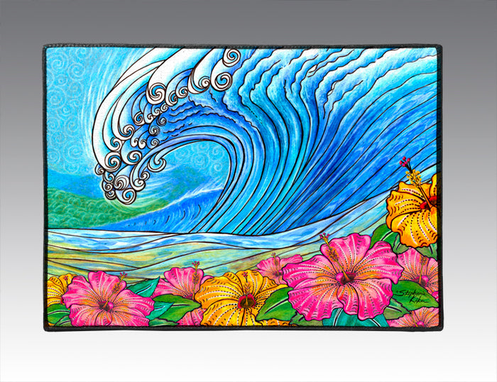Hibiscus Wave Door Mat