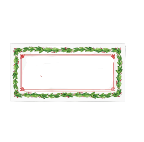 Rosanne Beck Paper Holly with Berries Placecard