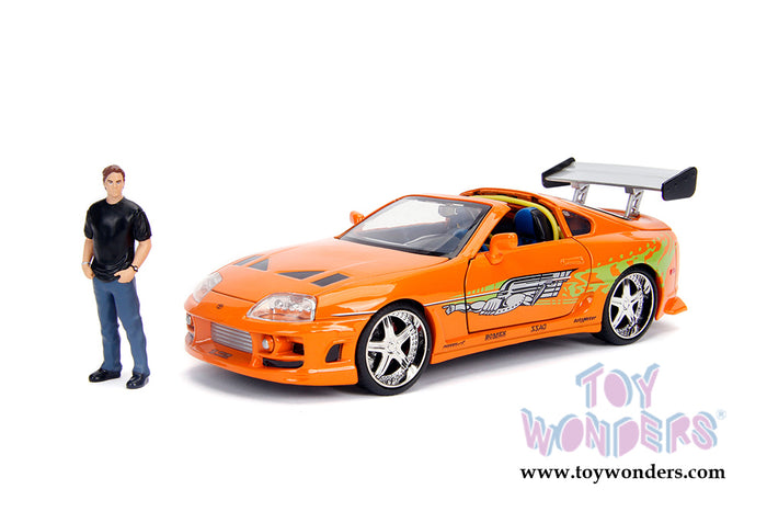 Hollywood Rides Fast & Furious - Toyota Supra with Brian Figure Jada Toys