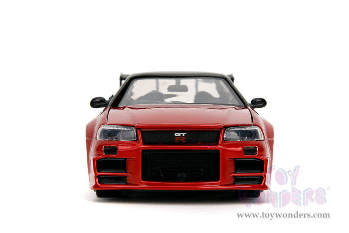 Hollywood Rides: Nissan Skyline GT-R (34) RHD Godzilla vs. Destoroyah Diecast Jada Toys Figure