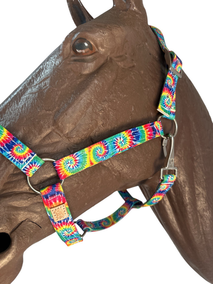 Horse Halter nylon tie dye
