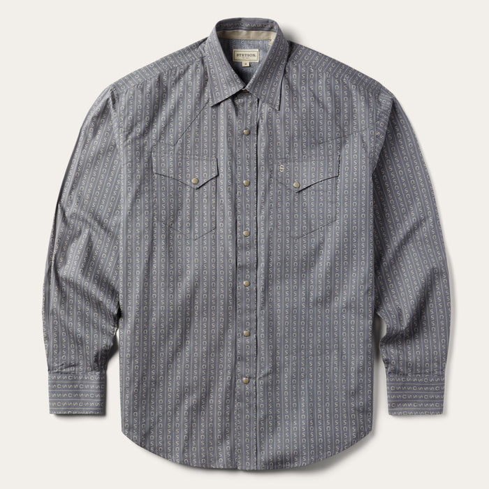 Horseshoe Stripe Print Shirt