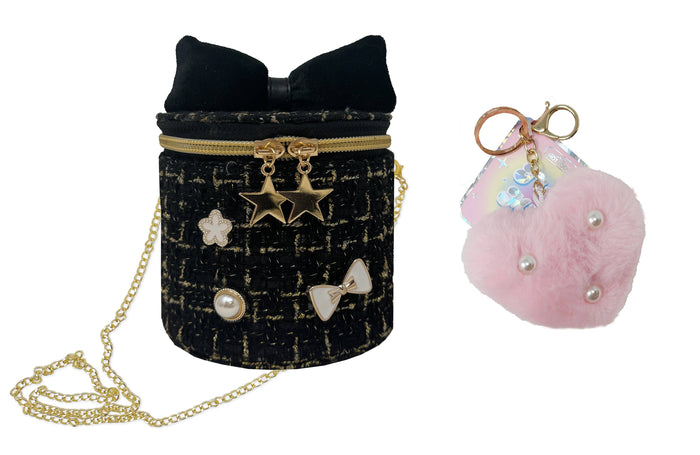 Hot Focus Tiny Mini Fashion Bag with Keychain Good Day Crossbody