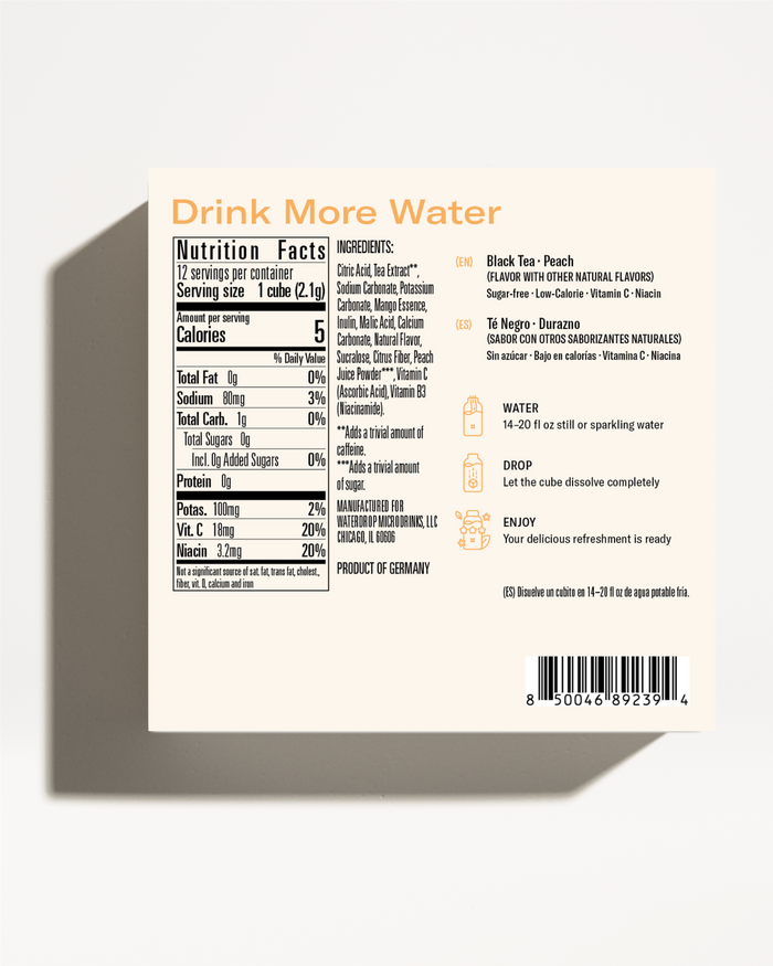 Microdrink ICED TEA PEACH: Order now | waterdrop®