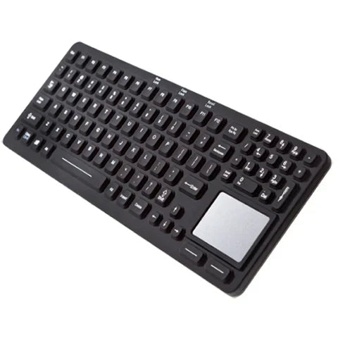 iKey Thin Sealed Touchpad Keyboard - Black, English US (QWERTY), 109 Keys, IP67, | EKS-97-TP