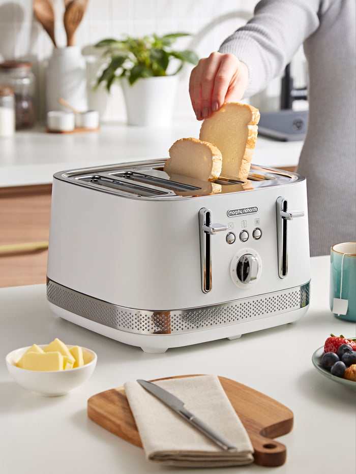 Illumination White 4-Slice Toaster