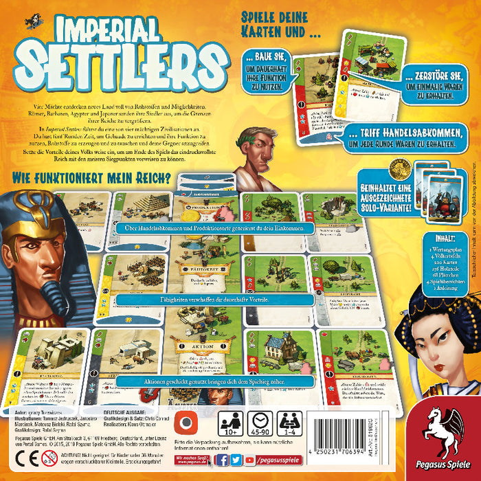Imperial Settlers - Anspruchsvolles Aufbau-Kartenspiel für 1 - 2 Spieler