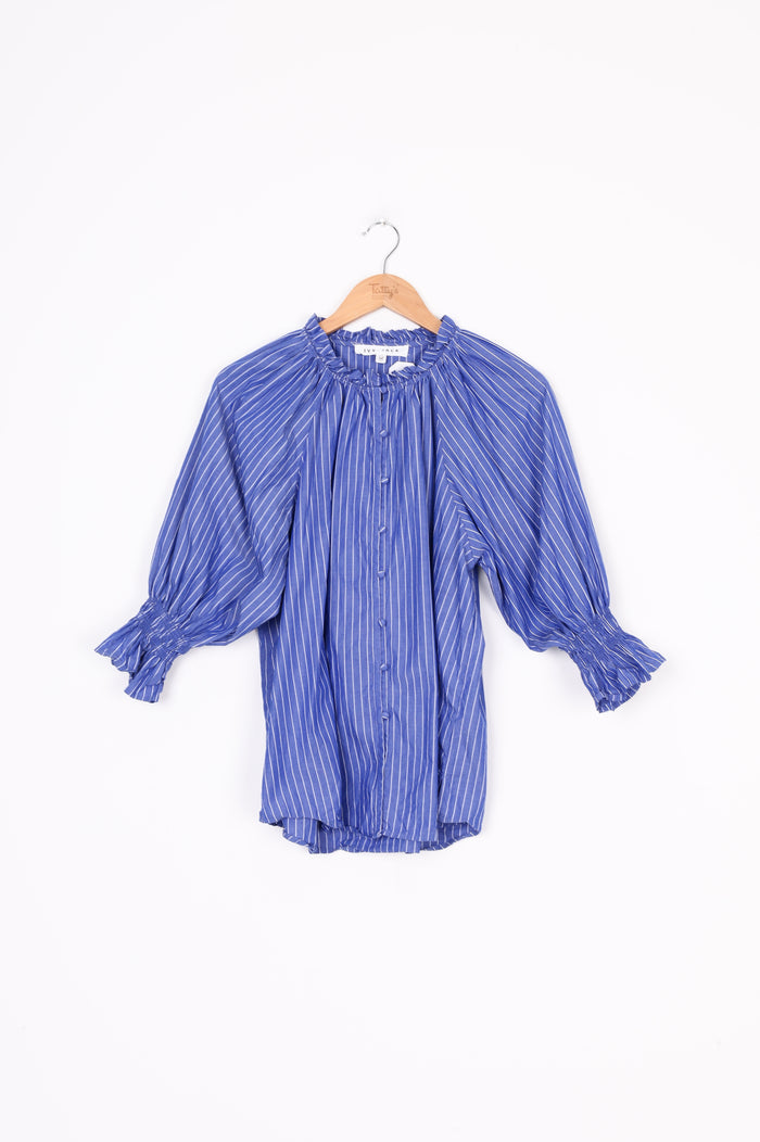 Ivy + Jack Womens Blue Shirt Size 12