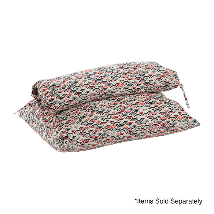 J-Life Colorful Seika Ha Red Buckwheat Hull Pillow