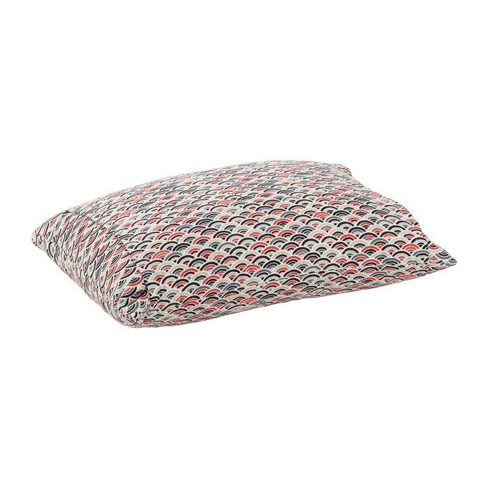 J-Life Colorful Seika Ha Red Buckwheat Hull Pillow_Pillows & Shams