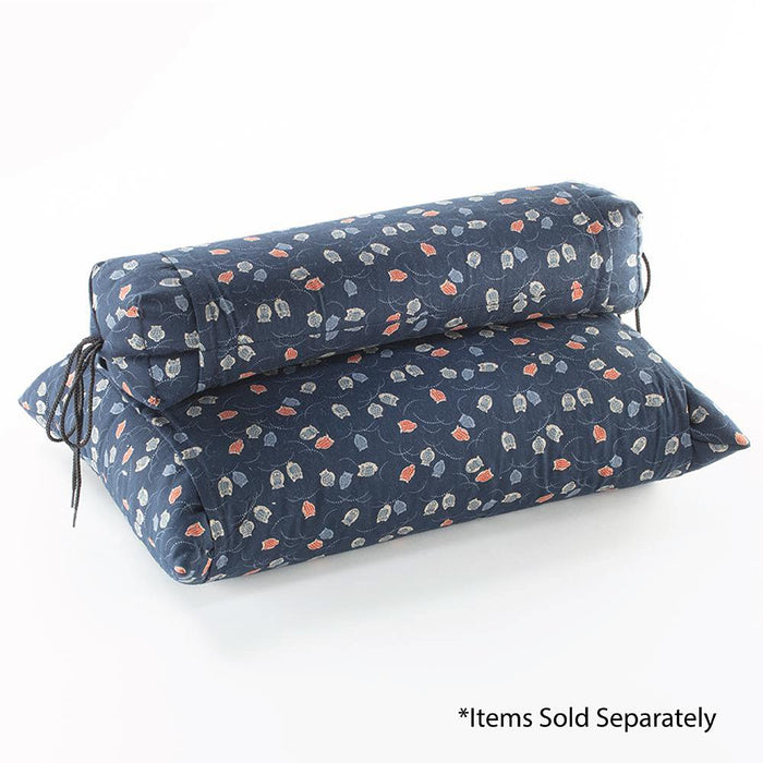 J-Life Fukurou Navy Buckwheat Hull Pillow