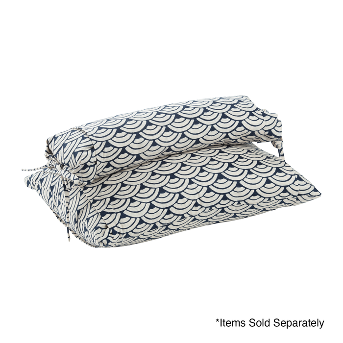 J-Life Jumbo Seika Ha Navy Buckwheat Hull Pillow