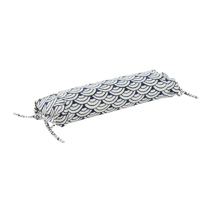 J-Life Jumbo Seika Ha Navy Buckwheat Hull Pillow_Pillows & Shams_Buckwheat Hull Pillow