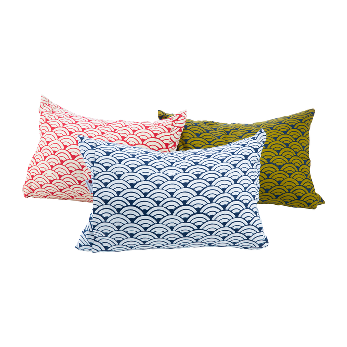J-Life Jumbo Seika Ha Red Buckwheat Hull Pillow - COVER ONLY