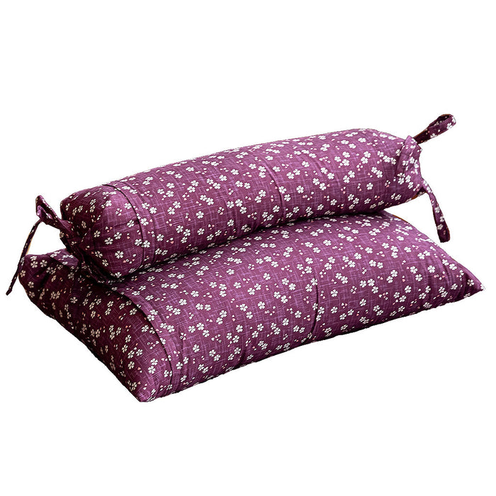 J-Life Sakura Purple Buckwheat Hull Pillow - COVER ONLY