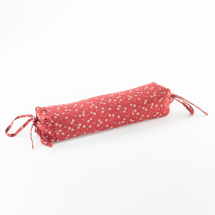 J-Life Sakura Red Buckwheat Hull Pillow_Pillows & Shams_Buckwheat Hull Pillow