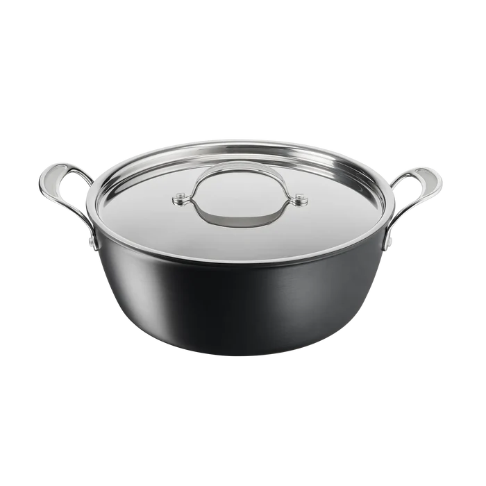 Jamie Oliver by Tefal Cooks Classic Induction Hard Anodised Big Batch Pan 30cm/7.2L + Lid