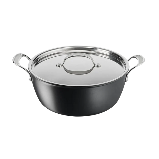 Jamie Oliver by Tefal Cooks Classic Induction Hard Anodised Big Batch Pan 30cm/7.2L + Lid